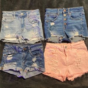 American Eagle Outfitters Hi-Rise Shortie, 4 pairs